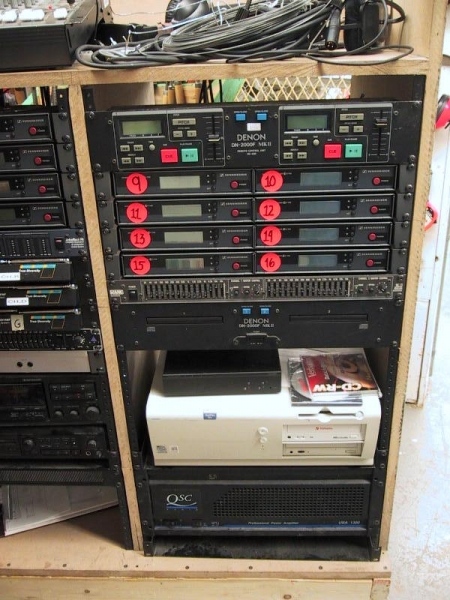 Right half of the equipment rack