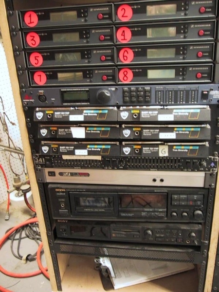 Left half of equipment rack